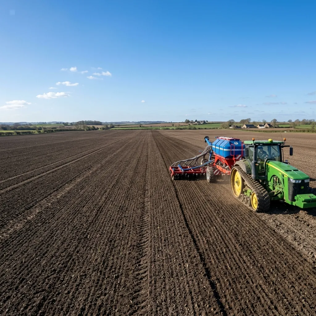 High-speed seeder in field — VELNOX agro bearings