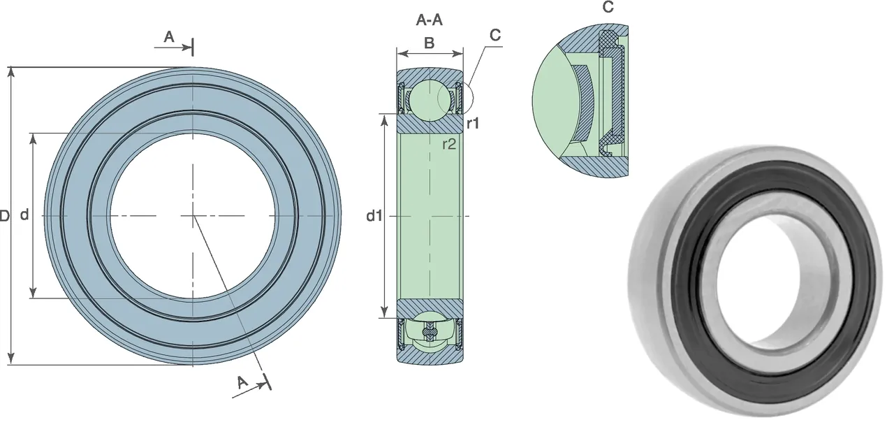 Agro table 1 — technical drawing