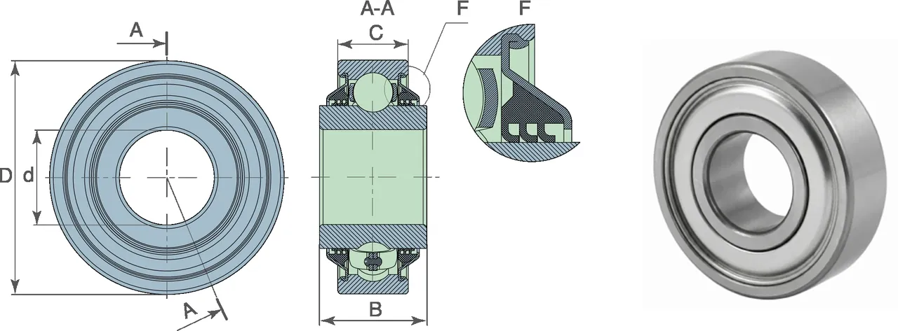 Kit table 1 — technical drawing