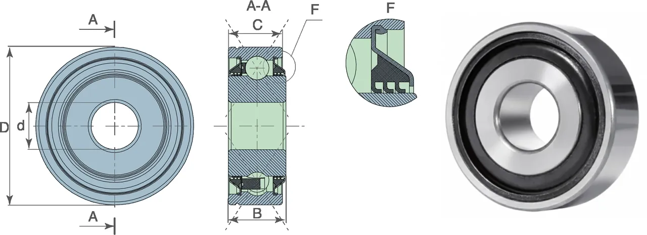 Kit table 2 — technical drawing