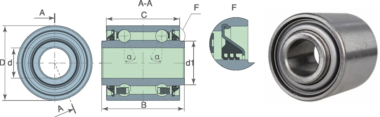 Kit table 3 — technical drawing