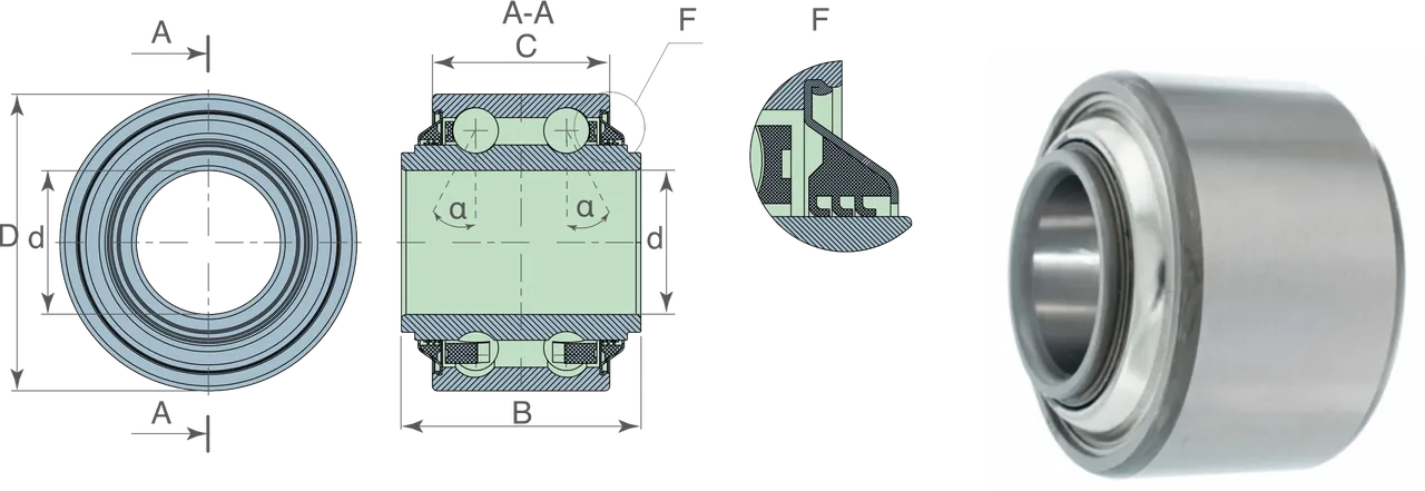 Kit table 4 — technical drawing