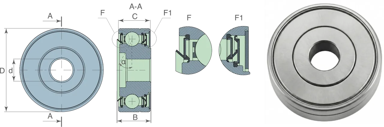 Kit table 8 — technical drawing
